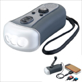 ダイナモ充電器FMラジオLEDライト